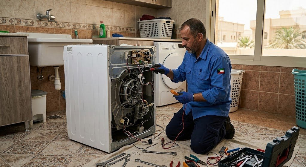 دليل شامل لأفضل خدمات تصليح غسالات خيطان الكويت