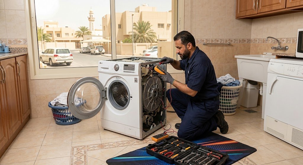 دليل شامل لأفضل خدمات تصليح غسالات الرميثية الكويت