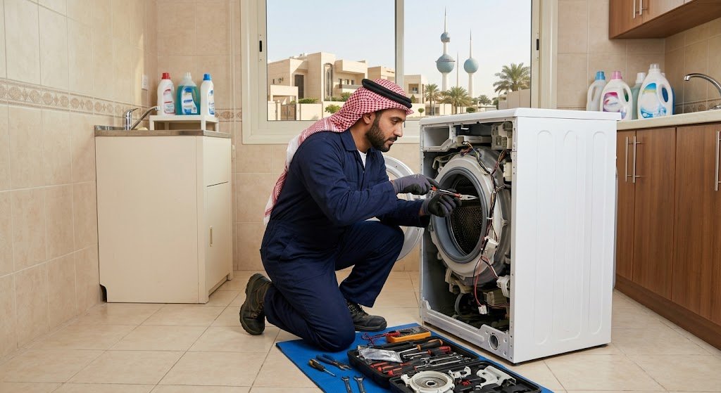 دليل شامل لأفضل خدمات تصليح غسالات ال جي (LG) الكويت