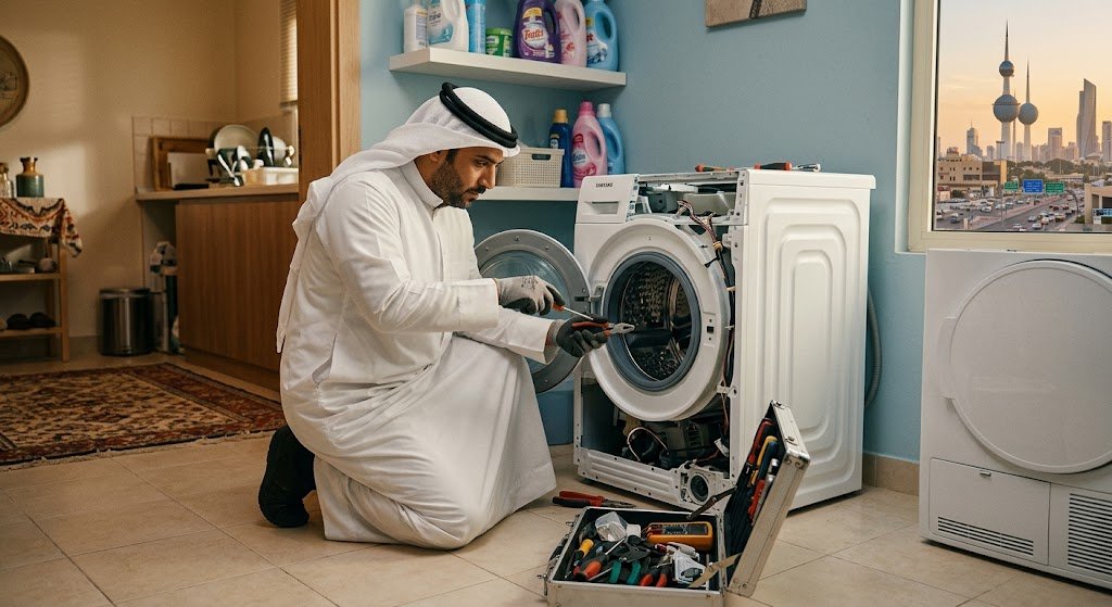 دليل شامل لأفضل خدمات فني تصليح غسالات باناسونيك الكويت لاكتشاف الأعطال وصيانتها باحترافية
